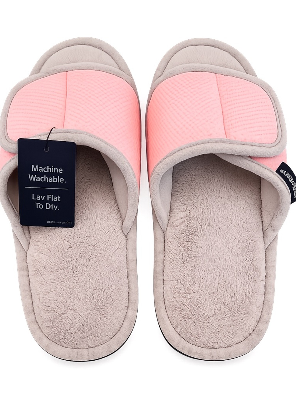 NWT Isotoner 360 Surround Comfort Pink Slide Slippers Women’s Medium 7.5-8